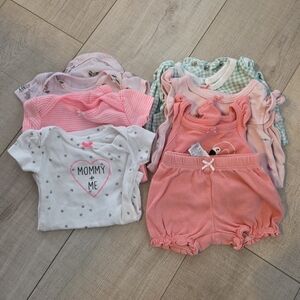 Carter's Pink and White Baby Outfit Set
